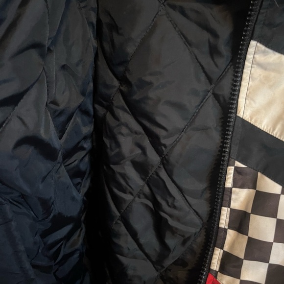 Vintage Yamaha bomber winter jacket waist length lots of staining ladies large - Picture 13 of 14